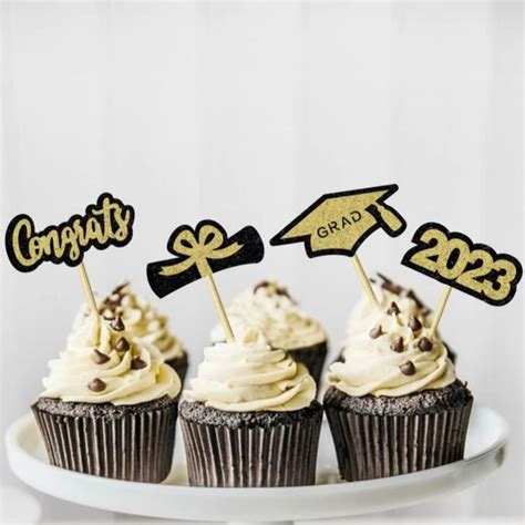 Graduation Cupcake Toppers Pretty Party Shop