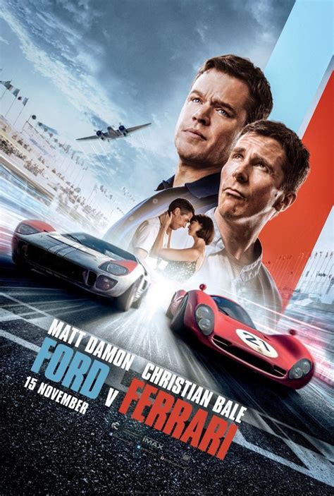 Ford v ferrari will premiere at the toronto international film festival in september 2019,18 and is scheduled to be released on november 15, 2019, in 2d, imax 2d and dolby cinema by walt disney studios motion pictures.19 it was previously scheduled. Ford v. Ferrari (2019) - FilmAffinity