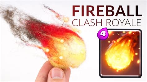 Fireball Clash Royale Polymer Claywool Tutorial Youtube