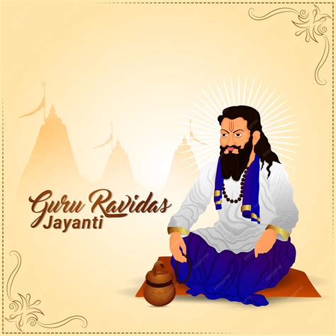 Premium Vector Guru Ravidas Jayanti Celebration Background