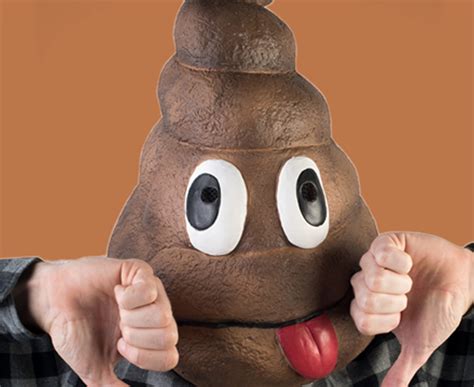 Madheadz Koolface Smiling Poo Party Mask Brown Nz