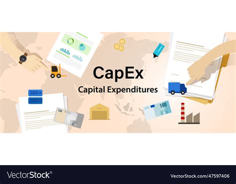 Capex Capital Expenditures Expenses Cost Vector Image