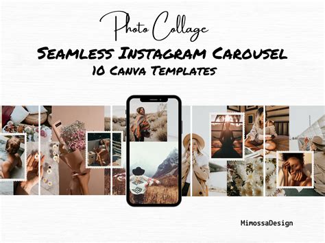 Seamless Carousel Instagram Canva Templates Instagram Etsy Canada