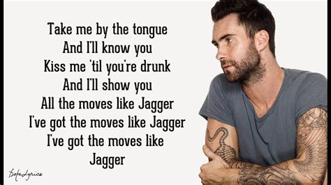 Maroon 5 Moves Like Jagger Lyrics Ft Christina Aguilera Youtube