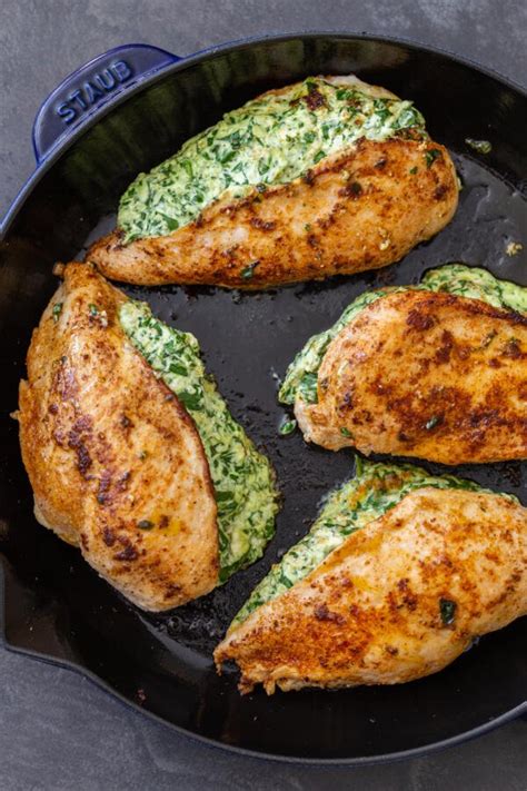Watch our videos to get expert advice. Spinach Stuffed Chicken Breast Recipe - Momsdish