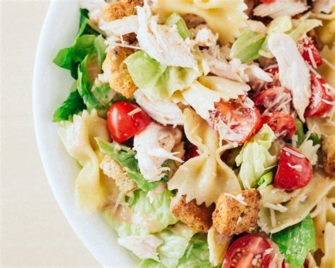 Chicken Caesar Pasta Salad Super Easy To Make And Comes Together In