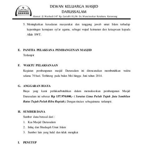 Contoh Proposal Untuk Hari Keluarga Catering