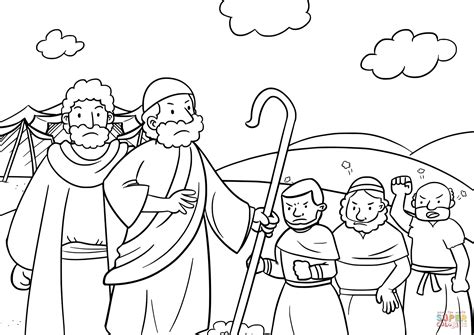 Moses Staff Coloring Page Coloring Pages