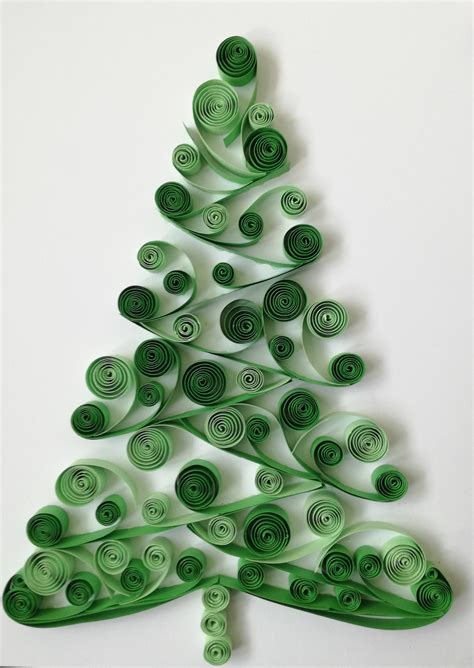 Christmas Tree Quilling Wall Art Handmade Decoration Etsy Paper