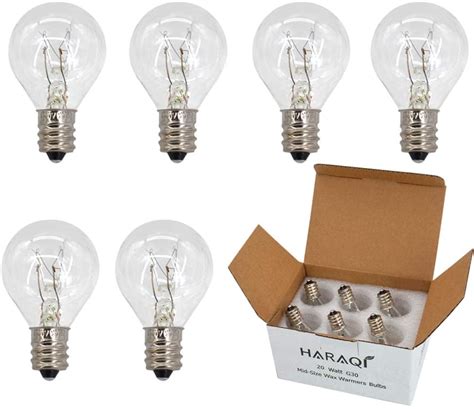 6 Pack Wax Warmer Bulbs20 Watt Bulbs For Middle Size Scentsy Warmers