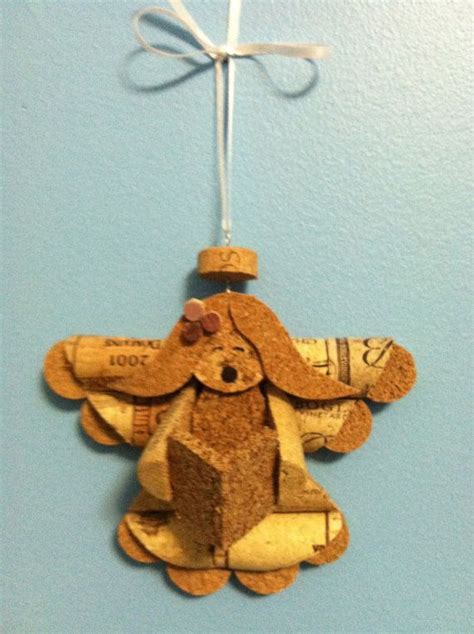 Popular Items For Angel Ornaments On Etsy Wine Cork Ornaments Cork