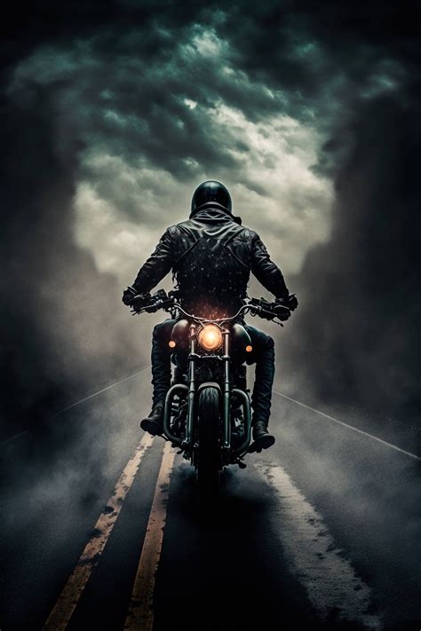 A Person Riding A Motorcycle