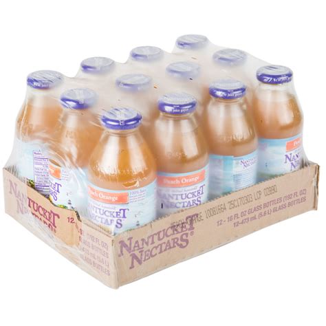 Nantucket Nectars 16 fl. oz. Peach Orange Juice - 12/Case
