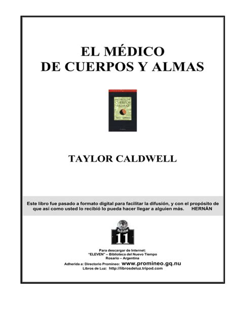 Caldwell Taylor El Médico de Cuerpos y Almas