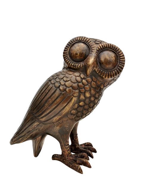 Owl Of Minerva Bronze Owl Etsy