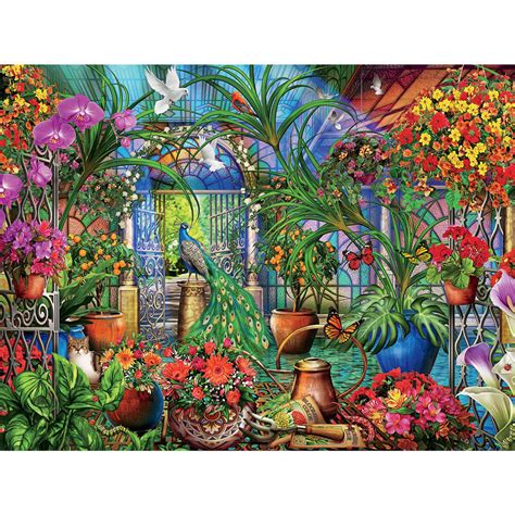 Tropical Greenhouse 1500 Piece Giant Jigsaw Puzzle Spilsbury