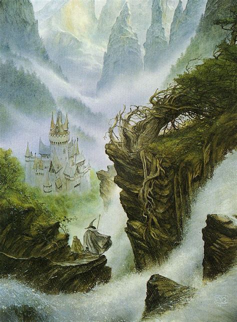 Rivendell By John Howe Middle Earth Middle Earth Art Tolkien Art
