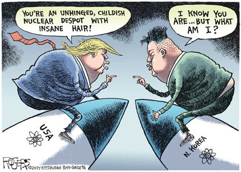 Political Cartoon On Nuclear War On The Table By Rob Rogers The