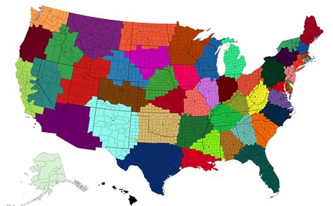 Closest State Capital To Each Us County Or County Equivalent Vivid