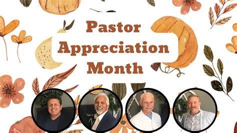 Pastor Appreciation Month Community Christian Fellowship