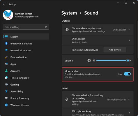 How To Turn On Or Off Mono Audio In Windows 11 Gear Up Windows 11 And 10