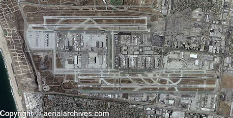 Aerial Photo Map Of Los Angeles International Airport Lax Los Angeles