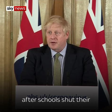 Pm Announces School Closures Across Uk