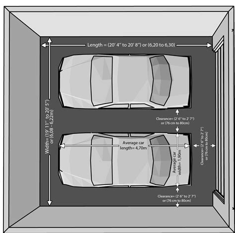 dimensions    car    car garage
