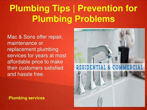 Ppt Plumbing Tips Prevention For Plumbing Problems Powerpoint