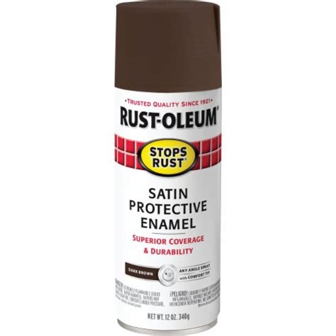 Rust Oleum® Stops Rust® Satin Smooth Protective Enamel Spray Dark