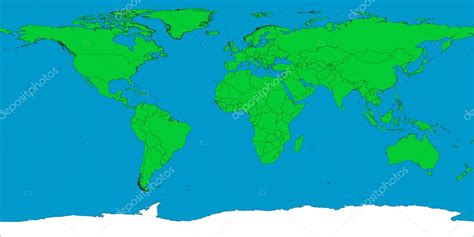 World Map With Borders — Stock Photo © Tonygers 3210846