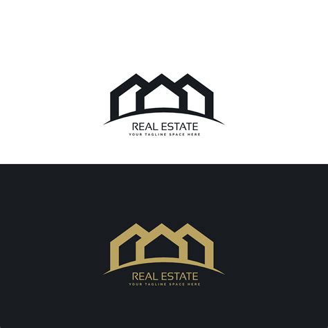 Creative Minimal Real Estate Logo Design Concept Download Free Vector