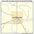 Aerial Photography Map of Fountain Hill, AR Arkansas