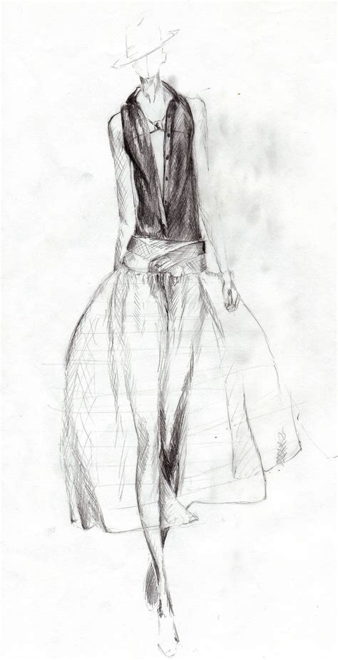 See more ideas about drawings, sketches, pencil drawings. Pencil drawing of catwalk model in see-through dress ...