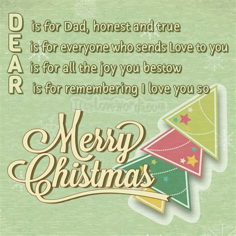 35 Christmas Wishes For Sweet Dads ~ Merry Christmas Dad True Love Words