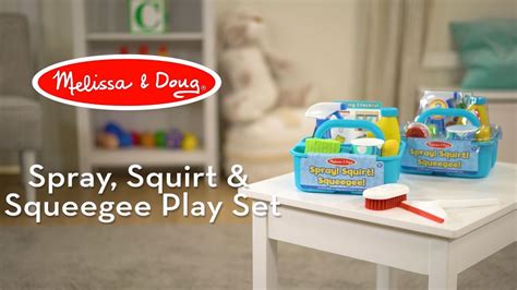 Melissa And Doug Spray Squirt And Squeegee Play Set Youtube