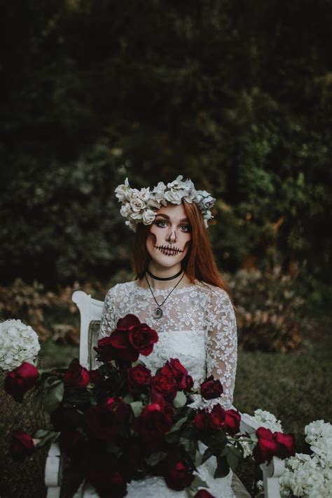 This Skeleton Bridal Shoot Will Give You All The Chills Popsugar Love