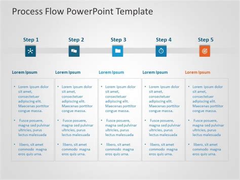 5 Steps Business Process Powerpoint Template