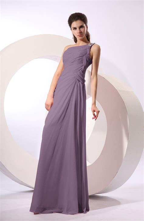 Remove this item shown color: Mauve Bridesmaid Dress - Fairytale Sheath Zipper Floor ...