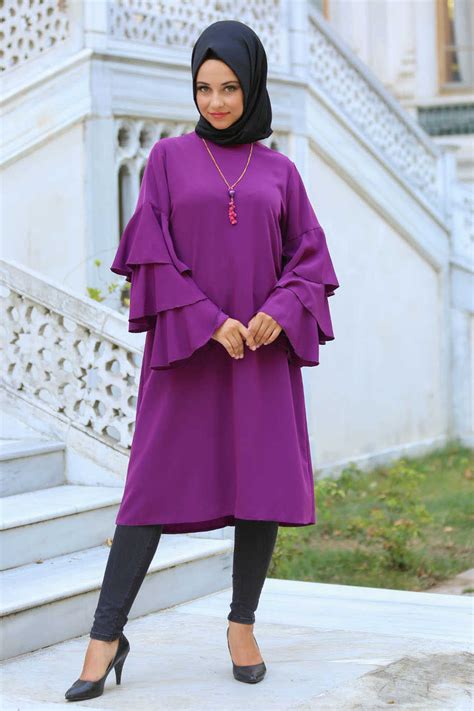 Neva Style Purple Hijab Evening Dress 52220mor Neva