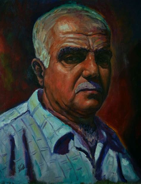 Portrait of Salim Haddad (father) by Rassen Haddad 2013 | Drawing ...