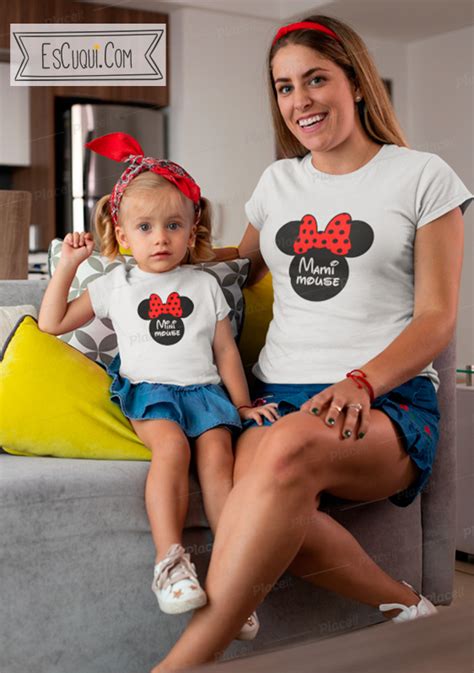 Camiseta Mamá Mouse Y Mini Mouse Igual Para Madre E Hija ⋆ Escuqui
