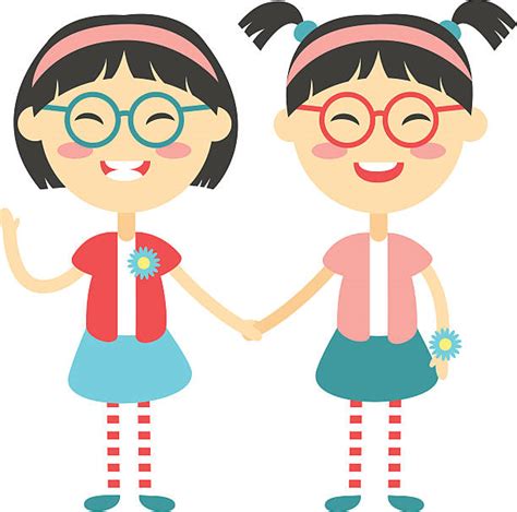 Royalty Free Twin Sisters Clip Art Vector Images And Illustrations Istock