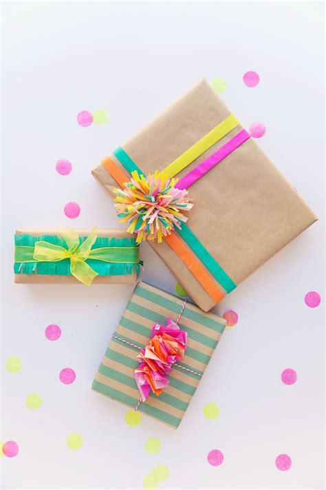 3 fun ways to wrap with tissue paper tell love and party colorful t wrapping t