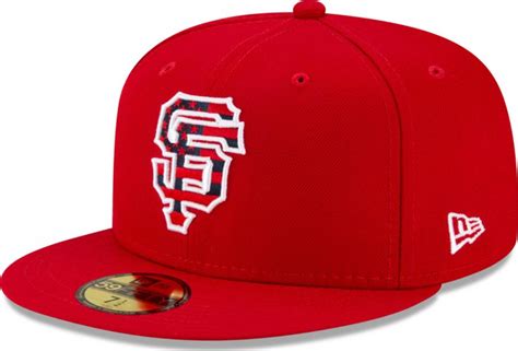 New Era San Francisco Giants Red 4th Of July 2021 59fifty Fitted Cap