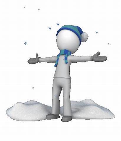 Animated 3d Falling Stick Figures Snow Blanc