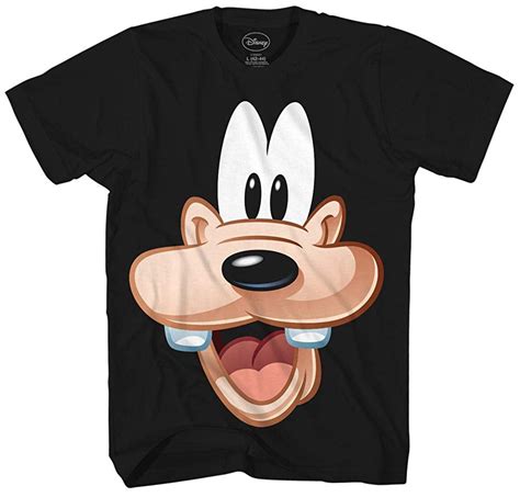 Disney T Shirt Goofy T Shirt Face Funny Costume Graphic Mens Adult Tee Medium