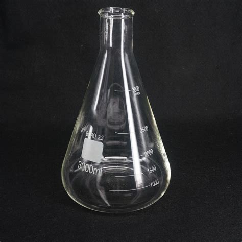 Conical Erlenmeyer Flask 50 5000ml G33 Borosilicate Glass Lab Supplies