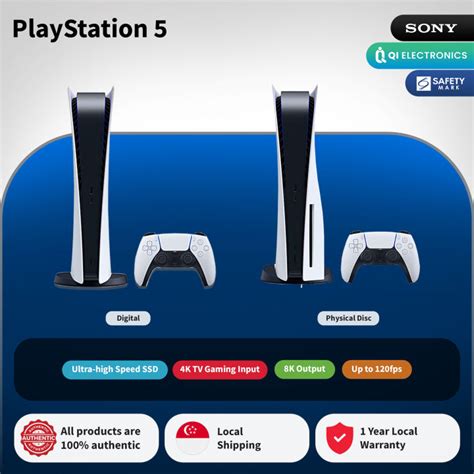 Sony Playstation 5 Ps5 Console Digital Edition Physical Disc Edition