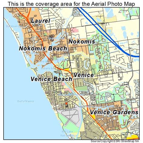 Aerial Photography Map Of Venice Fl Florida